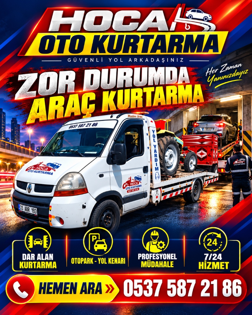 Zor Durumda Araç Kurtarma (Dar Alan & Otopark)